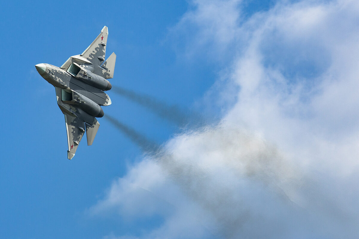 Ruský stíhací letoun páté generace Suchoj Su-57