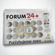 Titulní strana břeunového vydání měsíčníku FORUM 24+