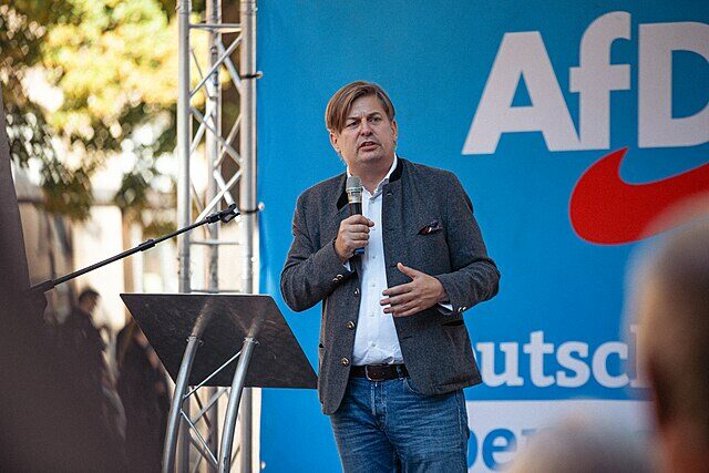 Europoslanec a lídr kandidátky Alternativy pro Německo (AfD) Maximilian Krah