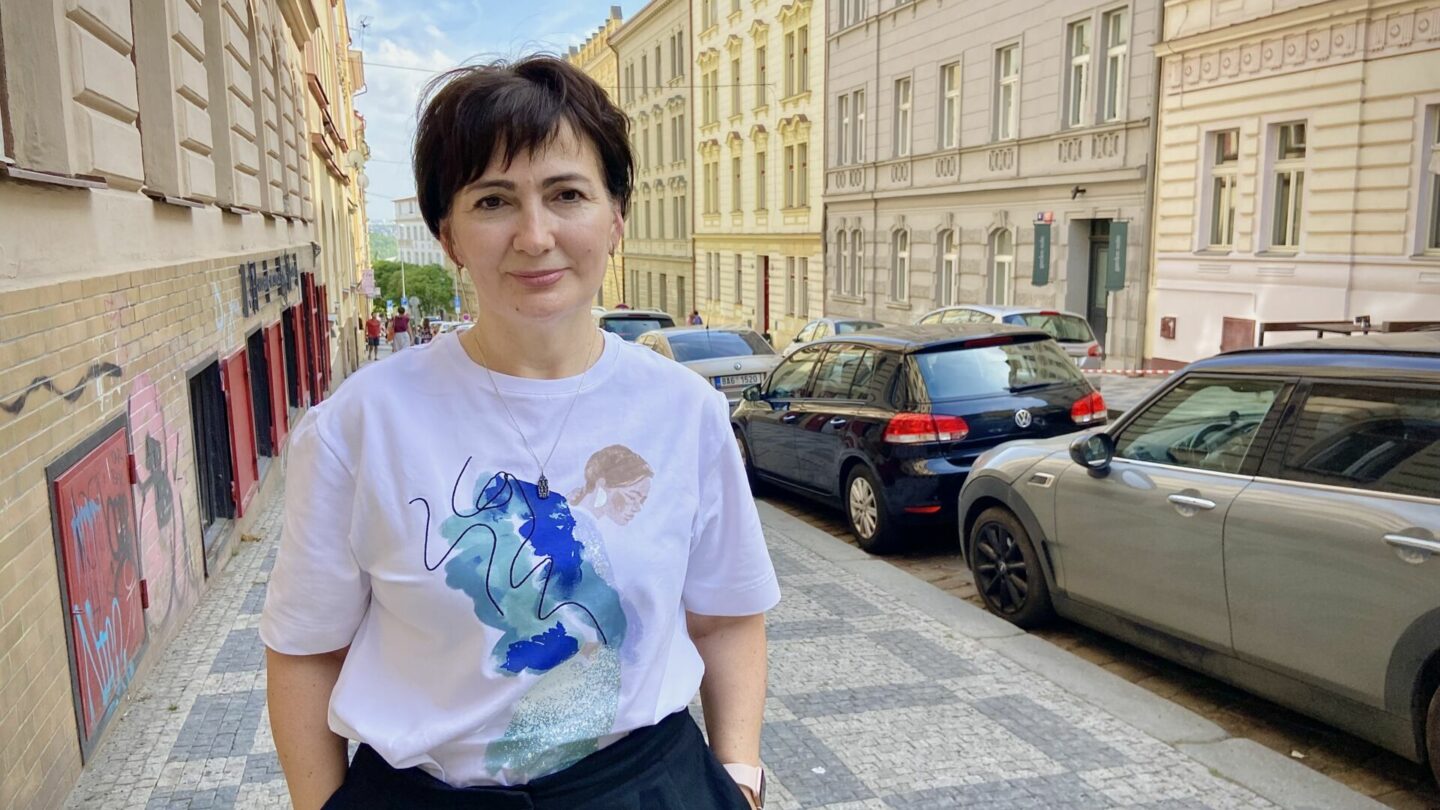 Ljudmyla se s námi sešla v závěru svého pracovního pražského pobytu.