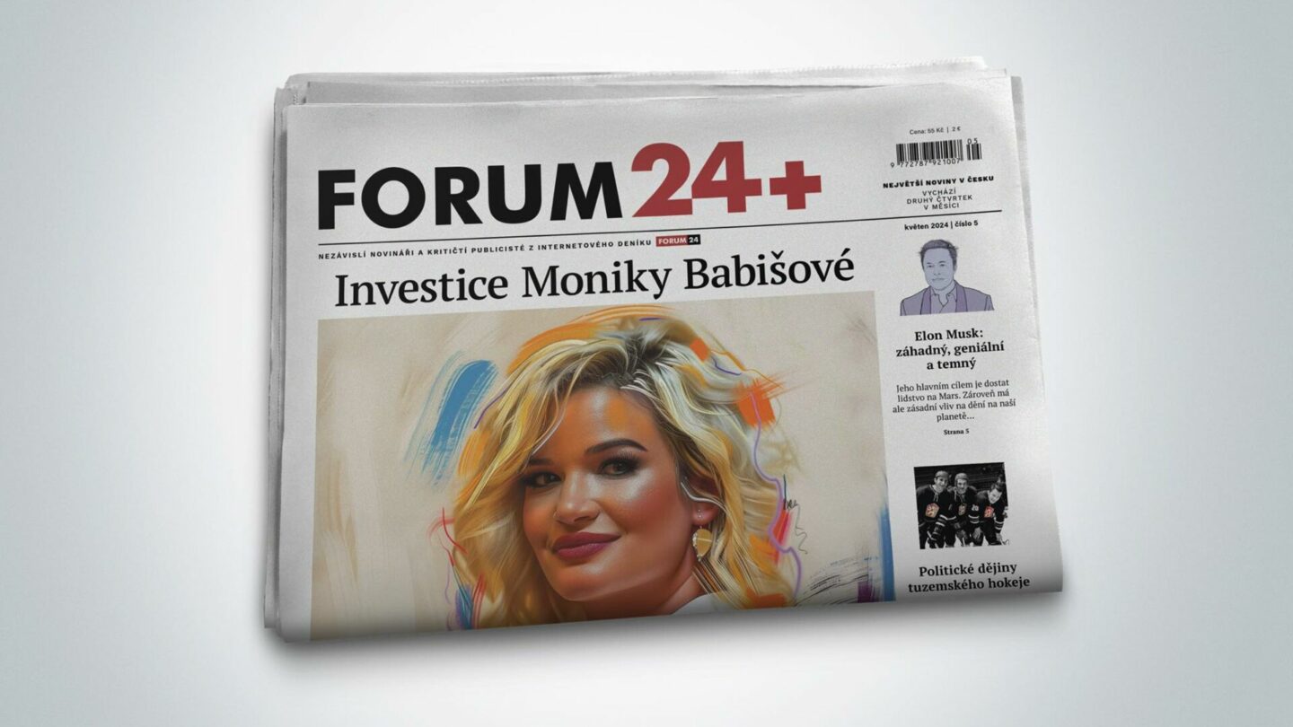 Titulní strana květnového vydání měsíčníku FORUM 24+