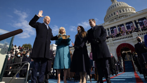 Hunter BIden na inauguraci svého otce ve Washingtonu.