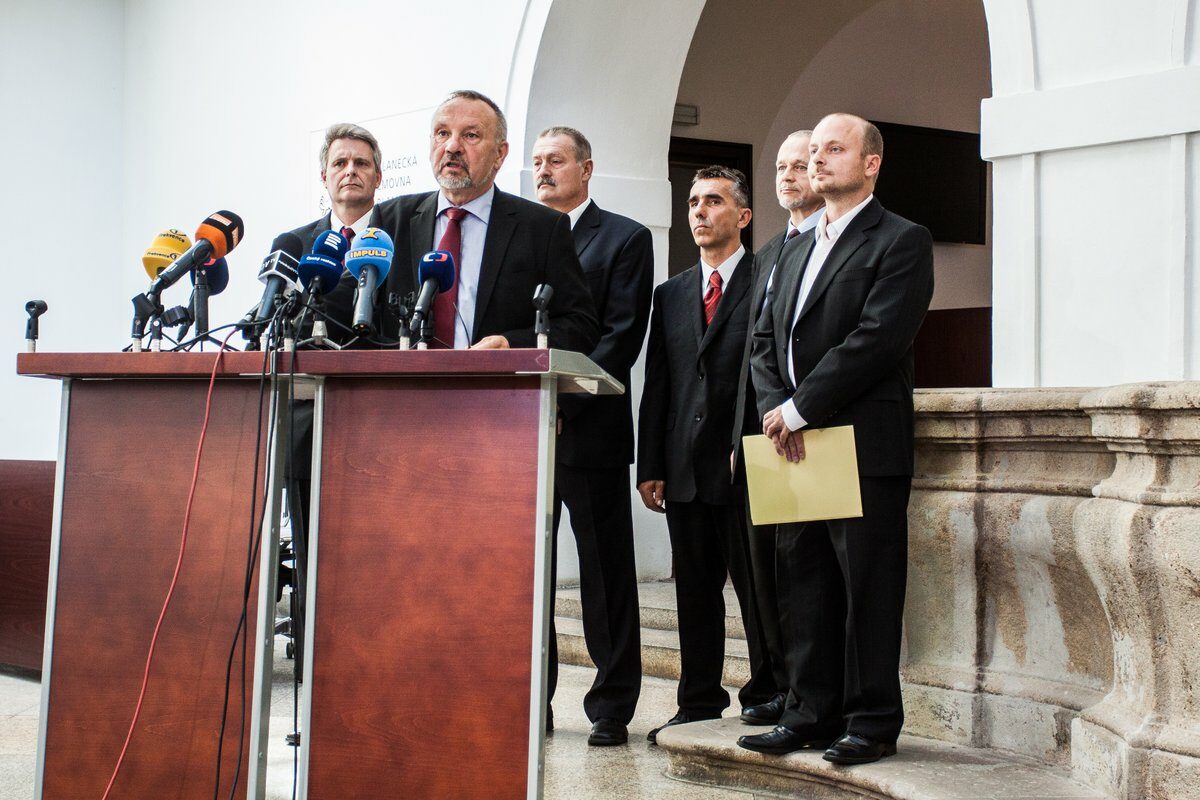Ilustrační foto (TK KSČM. Téma: stanovisko k programu schůze Poslanecké sněmovny, stanovisko k aktuální politické situaci.)