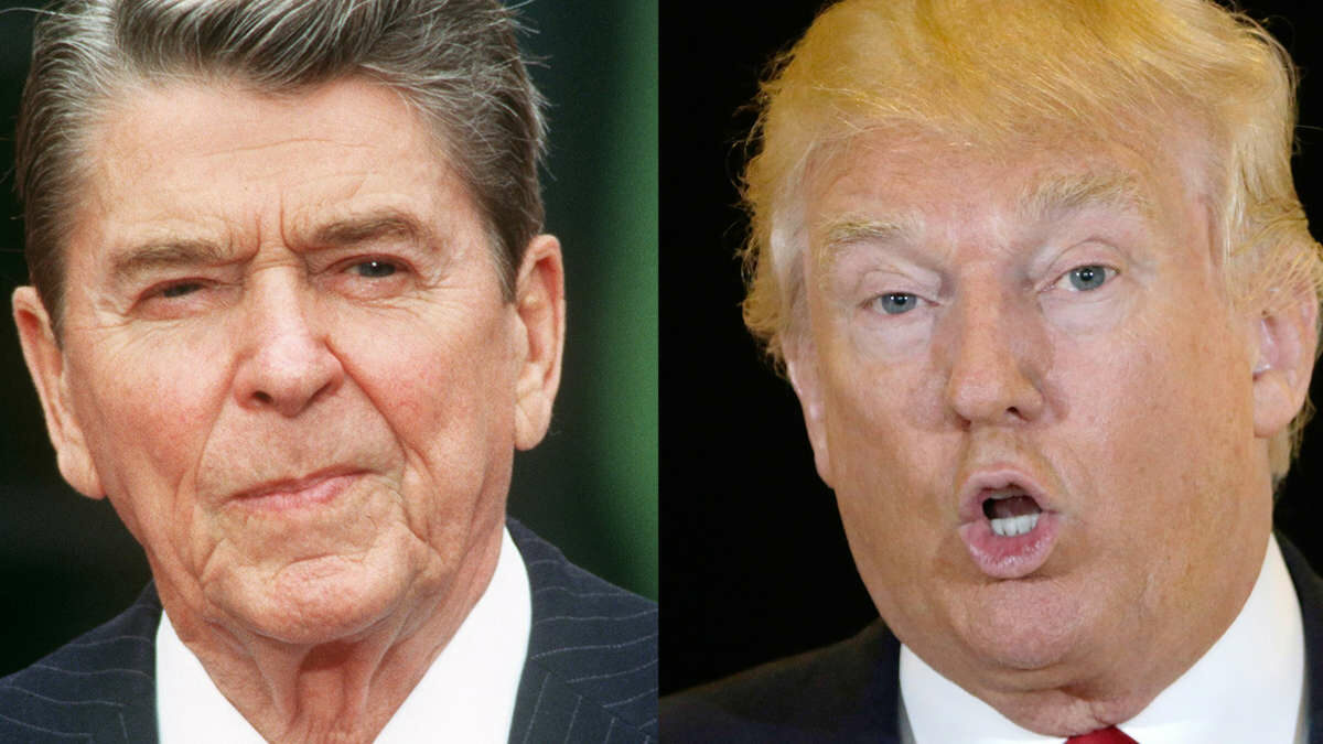 Ronald Reagan a Donald Trump