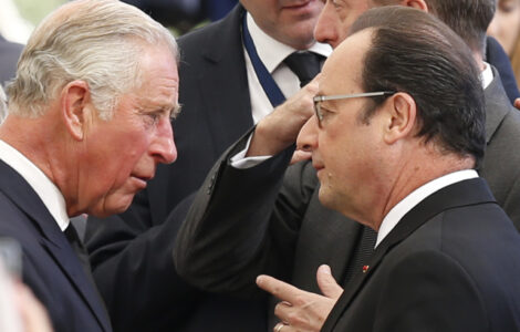 Princ Charles a Francois Hollande