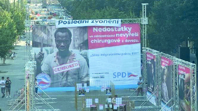 Tomio Okamura (SPD) odpověděl na klesající preference své strany vyhrocenou kampaní před evropskými volbami.