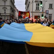 Demonstrace na podporu Ukrajiny, Praha, 23. 2. 2025