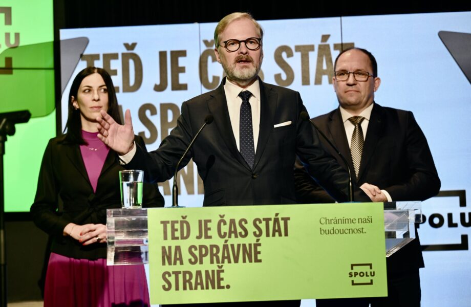 Koalice SPOLU při podpisu koaliční smlouvy