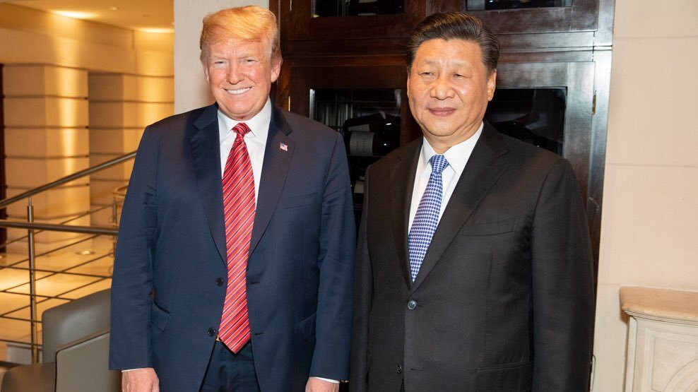 Donald Trump a Si Ťin-pching v roce 2018