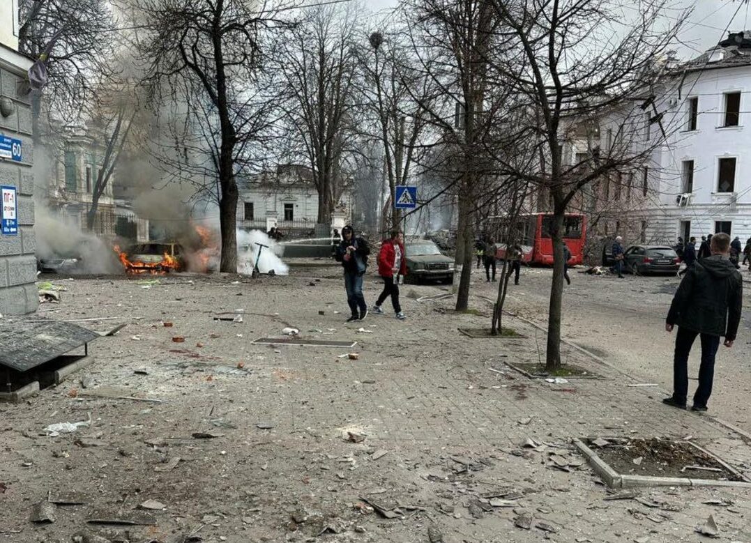 Následky ruského teroristického útoku na Sumy