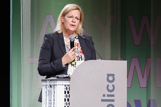 Německá ministryně obrany Nancy Faeserová