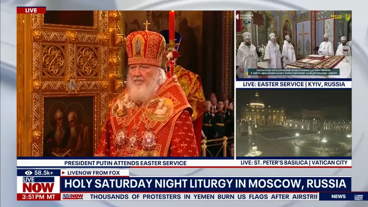 Televize Fox News vysílala bohoslužby z Ruska i Ukrajiny. Kyjev označila za ruské město.