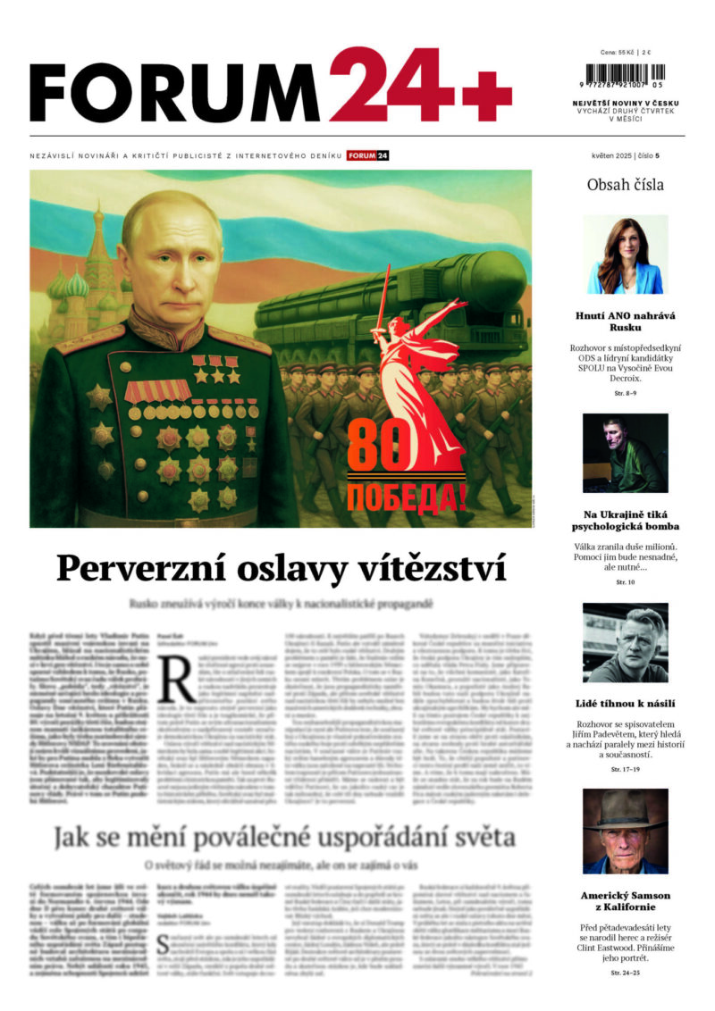 aktuální titulka měsíčníku FORUM 24+