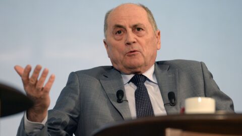 Bývalý slovenský premiér a nyní proruský aktivista Ján Čarnogurský.