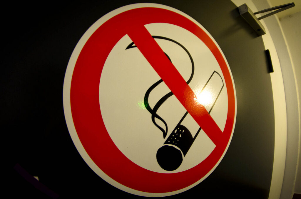 Ilustrační foto - zákaz kouření