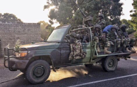 Senegalští vojáci v Gambii